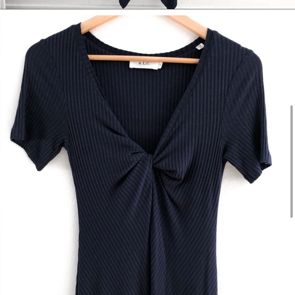 A.L.C navy maxi asymmetric dress perfect from REVOLVE - Picture 7 of 16